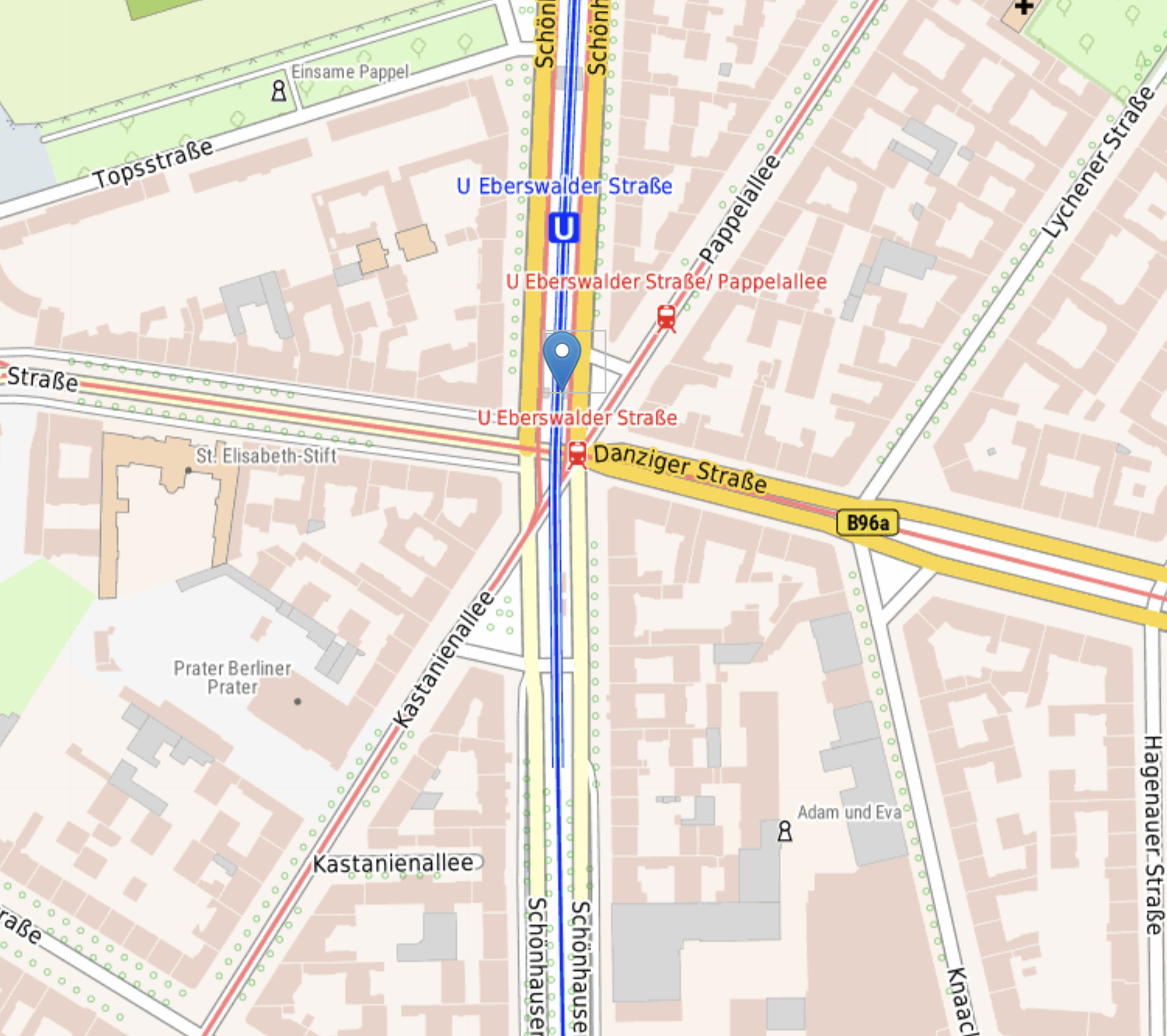 Standort Dönerbse - U-Bahnhof Eberswalder Straße
